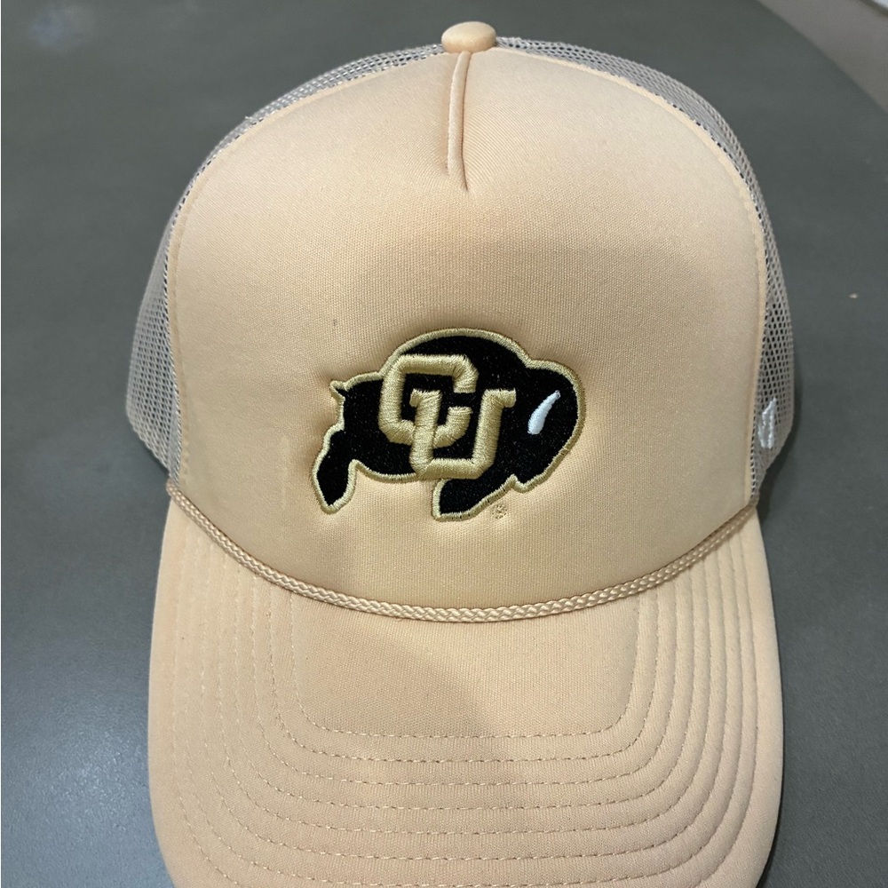 Colorado University tan 47 trucker hat